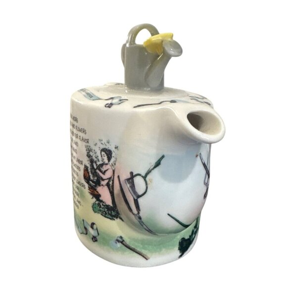 Vintage “Bless the Gardener” 2008 Paul Cardew Decorative Mini Ceramic Teapot wit - Picture 3 of 8